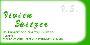 vivien spitzer business card